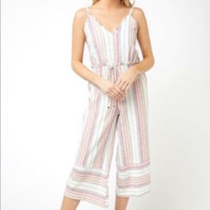 South Moon Under Striped Jumpsuit